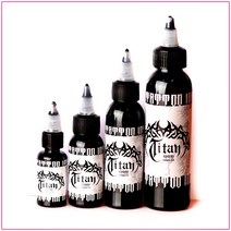 타투잉크 타투색소 반영구 문신색소 타투재료 Tattoo ink black color - 타이탄 블랙 라인전용, 4oz