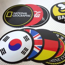 프리스타일 안전반사 자석스티커 1P 원형(베이비/초보/캠핑/독도/내셔널/해병대 24종중 택1), 03-젓병BABY, 1개