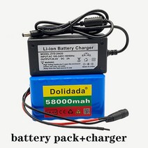 전기 자전거 배터리 29.4V 58Ah 7s3p 18650 배터리 리튬 24v 58000mAh 전기 자전거 오토바이, 03 금