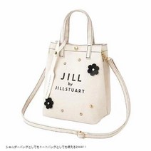 YE 질스튜어트 가방 일본 잡지 부록 JILL BY JILLSTUART 질 바이데이지꽃 크로스백, 하얀색