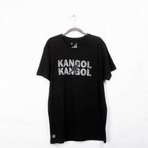캉골 남성 반팔티 K90185 프린트로고 블랙