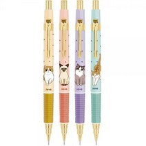 자바 나옹골드 샤프 0.5mm 학생 제도샤프 노크식 그립, 민트