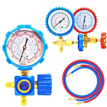 매니폴드게이지 세트 구신냉매 겸용 R22 R410A 에어컨 냉매 가스 충전 싱글 게이지, C : R410A 신냉매용(일반)
