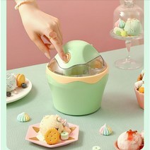 아이스크림메이커 아이스크림기계 소프트아이스크림기계 220V Household 500ML Mini Electric Ice Cream Ma, 01 green_01 220-240V_03 UK