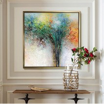 minjing 3D전체DIY 큐빅 보석 십자수세트 생명의 나무 다이아몬드 그림 소폭 추상 만 자수 큐빅 신품 거실 심플 모던, 1개, 120*120cm