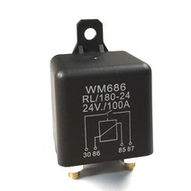 100A 200A 릴레이 대용량 보조배터리 연결, 100A_24v