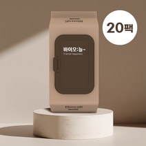바이오늘 프렌즈 해피니스 물티슈 캡형, 120매, 20팩
