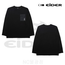 아이더 [매장정품] 앞판에 앙증맞은 주머니가있어 포인트로 살린 제품 (보르) 남성 라운드 티셔츠 [DMU20241/Black(Z1)][NC불광]