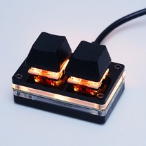 매크로키보드 백라이트 usb 2 키 프로그래밍 rgb 미니 게임 드로잉 레드 스위치 사용자 정의 게임 키패드, China, 03 03