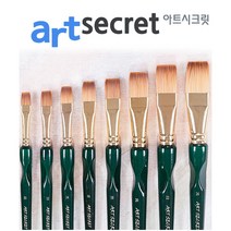 새한아트 아트시크릿 2012F평붓 그립 수채화 붓 아크릴 브러쉬, 1개, 22호