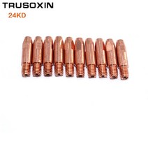 용접노즐 24KD MAG MIG 용접 토치 팁 10 CO2 용접기/용접 도구 액세서리 1 박스 준설, 03 0.8mm