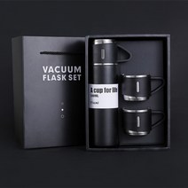 커피온도계 드립온도계 조리용온도계 새로운 선물 500ml 총알 더블 레이어 진공 보온병 텀블러 여행 머그 출장 물병 차 주입기 bottl, 세트