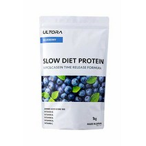 ULTORA 울트라 슬로우 단백질 유청 카제인 단백질 블루베리 맛 1kg 국산 인공 감미료 미사용 유청 단백질 카제인 단백질 푸로테인 ULTORA ウルトラ スロープロテイン ホエイ