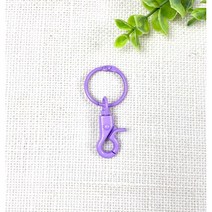 NEW) 컬러 키링 키홀더고리(1개), 퍼플