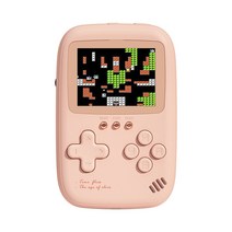 DY13 레트로 고전 게임기+휴대용 보조배터리/PDA 게임기/미니 오락기/10000mAh, 핑크