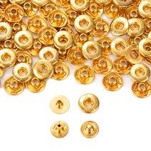 KANE-M) 스프링도트 10MM - 골드 100세트, 단품, 100개