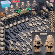 미국 특수부대 swat 특전사 미니 피규어 호환레고블럭, 치타서든팀+방폭복2개+배달통