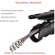 하수구뚫음기계 배수구 싱크대 하수구막힘 뚫어뻥Sewer dredging artifact automatic pipe machine electr, 한개옵션0