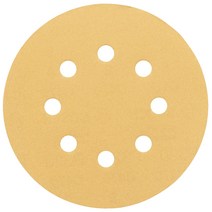 보쉬 C470 원형 샌딩페이퍼 벨크로 5인치 125mm (8구) 1장, 80방 1장