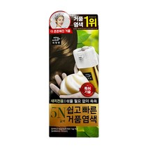 미쟝센 쉽고빠른 거품염색 5N 갈색 염색약, 1개