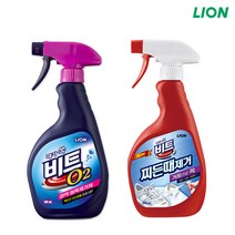 비트 스프레이 폼 세제 O2 강력 얼룩제거제 500ml / 거품으로쏙 찌든때제거 500ml 세탁 세제 거품 분무형
