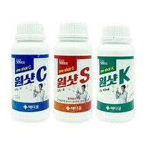 농사친구 원샷 C S K 나노 구리 딸기 고추 오이 흰가루병 탄저병 약 유황 살균 제 친환경 비료 딸기 마늘 양파 영양제 약, 02. 원샷-S 500ml