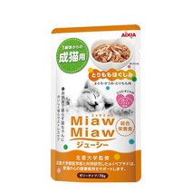 먀우먀우 쥬시 파우치 70g 고양이 간식, 12개, 닭다리살