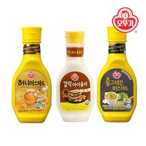 오뚜기 [오뚜기] 홀그레인 머스타드 280g+허니머스타드소스 535g+갈릭 아이올리소스 240g, 없음