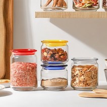 과일청유리병 미니 잼병 수제청병 요거트병, 옵션명, 640ml (색상랜덤 2P)