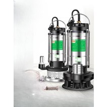 지하수 관정 심정 펌프 수중 모타 수영장 미니 물 220V 관개 하수, 370W 1인치-10m 라인 + 10m 수도관