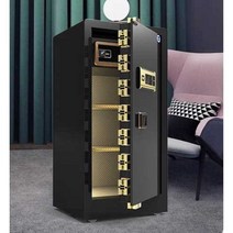 지문 문서 도난 방지 대형 금고 비밀 대용량 가정 캐비넷 전자 스토리지, 02 80cm 갈색 암호 키(원격인증)