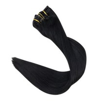 인모 가발 긴머리 깜쪽이 뽀글이 인간의 머리카락 확장에 전체 손질 클립 Balayage Ombre 금발 검은 머리 핀 7pcs 120g 더블 Weft 100% 기계 레미 여성을위, [03] 18 inches, [01] 120g/Set, [01] 1