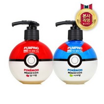 페리오 리치 포켓몬볼 키즈 펌핑치약 250g (딸기/사과 2종 택1), 딸기향