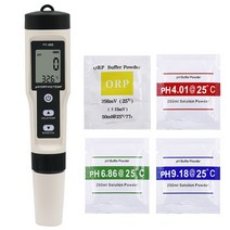 4 in 1 수소 이온 농도 수질 테스트 펜 YY-400 PH/ORP/H2/TEM 디지털 식수 측정기, [01] No  backlight, 한개옵션0