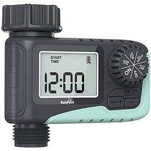 RAINPOINT 스프링클러 타이머 정원 호스용 물 타이머 비 지연/수동/자동 1개 구역이 있는 프로그래밍 가능한 물 타이머