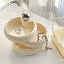 홈바내쓰 3단 회전 악세사리 반지 수납함 주얼리 보관함