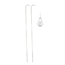 스핀 스트링 비드 로더 스트링 도구를위한 스테인레스 스틸 곡선 바늘 나사 자수 바늘 세트, 01