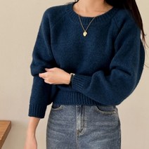 코코블랑 / 키핑 벌룬소매 크롭니트