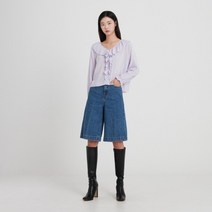 [랩] [made by LAP] 레직기 버뮤다 데님 팬츠 AN2DP466