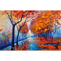 퍼즐1000피스 5000 명화 직소 3000 1000 피스 퍼즐, 단풍잎, 단일사이즈