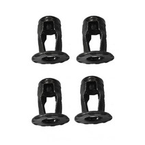 인서트 번데기 너트 M5 M6 꽃잎 리벳 잠금 너트 세트 8 개 블랙 스틸 리베터 중공 철 클립 고정 플레이트 자동차 라이센스용 금속 클램프, M6 nut, 02 black