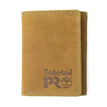 팀버랜드 프로 남자 가죽 반지갑 RFID Trifold Wallet Id Window