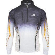 DAIWA 21년 다.이와 자외선 차단 의류 남성 여름 통기성 시마노 낚시옷 낚시복, 스탠드 칼라 블랙