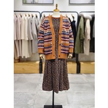 써스데이아일랜드 T218MCD232 전판 자카드 가디건(1303876)