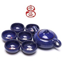 중국 전통 다기세트 다도세트 보이차 찻잔, 7개, H