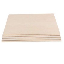 GHSHOP DIY 모델 장난감 목공에 대한 3X 10PCS 공예 발사 나무 보드 Basswood, 1.5mm