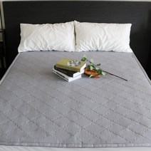 포근이 DC 탄소매트 카본 전기 온열 매트 싱글, 더블, 스탠다드, 극세사그레이