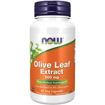나우푸드 보충제 올리브 잎 추출물 500mg 활성 산소 제거제 식물성 캡슐 120개, 120 Count (Pack of 1), 4개