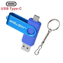 JASTER 고속 USB Flash Drive 2.0 4 기가바이트 8 16 32 64 128 TYPE-C 2 in 1 펜 비즈니스 affairs 방수 P, 05 파란_01 4GB