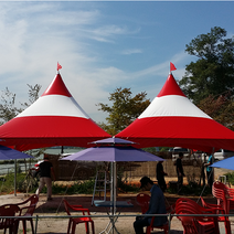 몽골텐트국산 5X5지붕백관골조, 청색